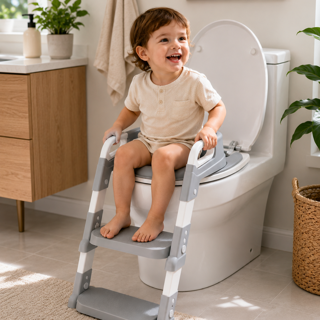 Adjustable Potty Training Step ladder Seat.