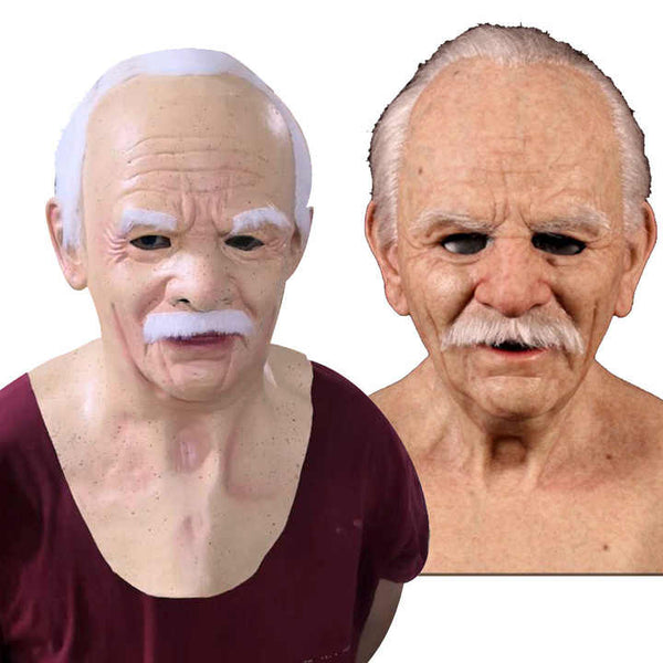 Ultra-Realistic Silicone Elderly Masks – Perfect for Halloween, Costume Parties, and Theatrical Performances