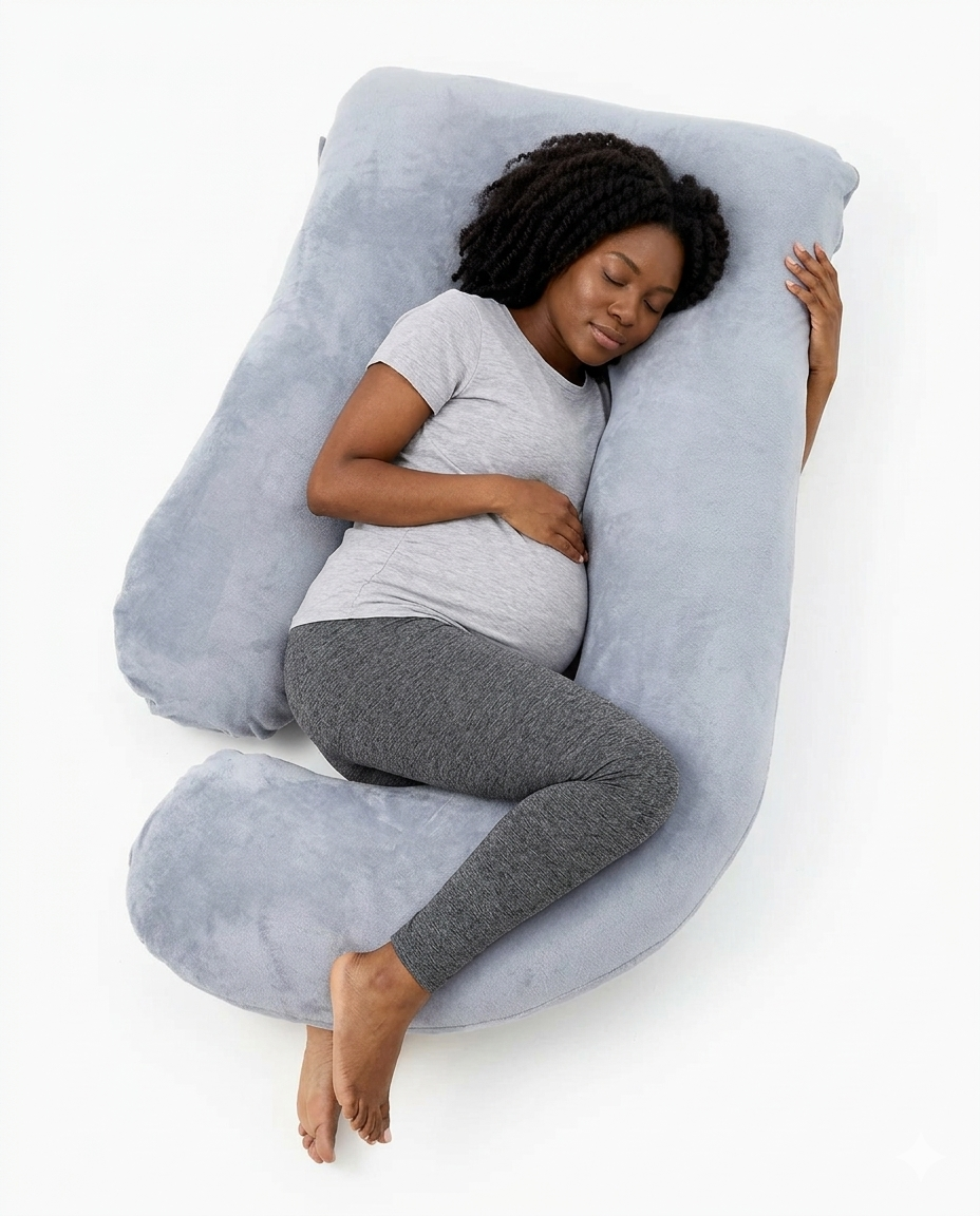 Huggable - U Shaped Ergonomic Cooling Pregnancy Body Pillow