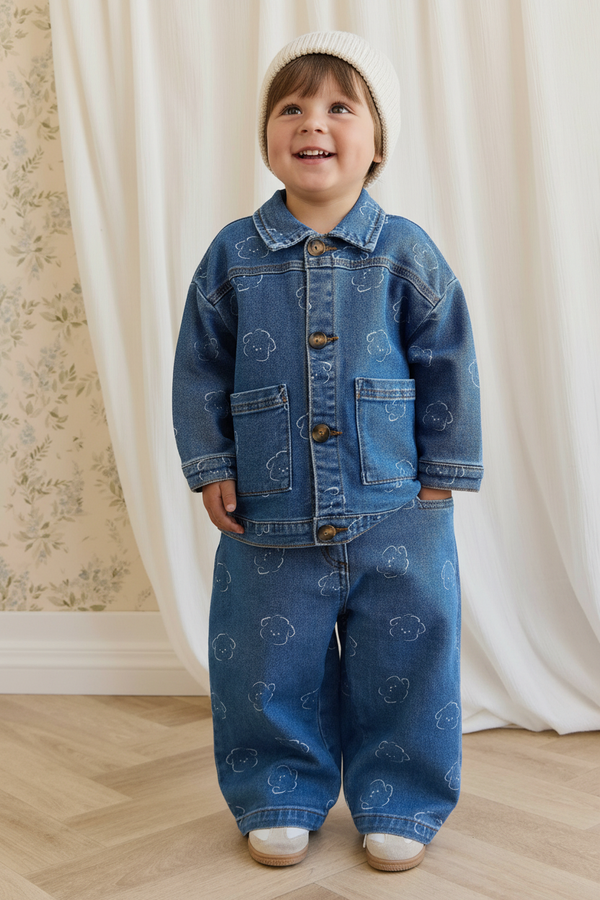 Cotton Baby Jacket - Classic Denim