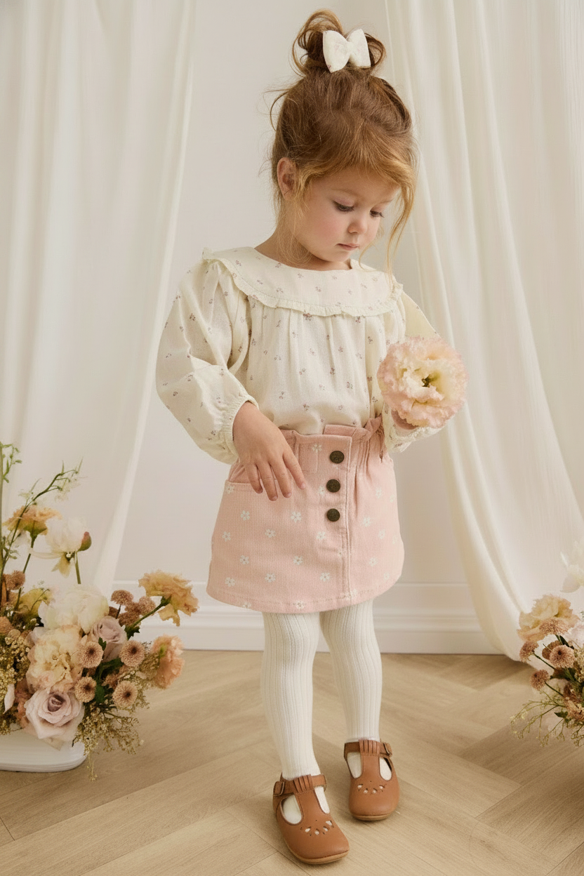 Cotton Baby Skirt - Floral Print
