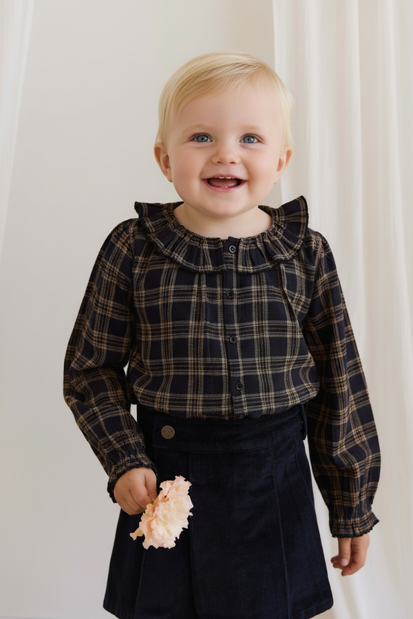 Cotton Baby Skirt - Ebony Black