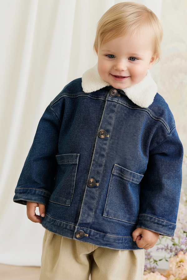 Cotton Baby Jacket - Classic Denim