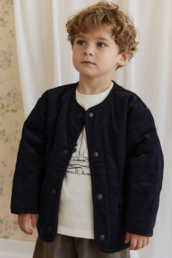 Cotton Baby Jacket - Navy