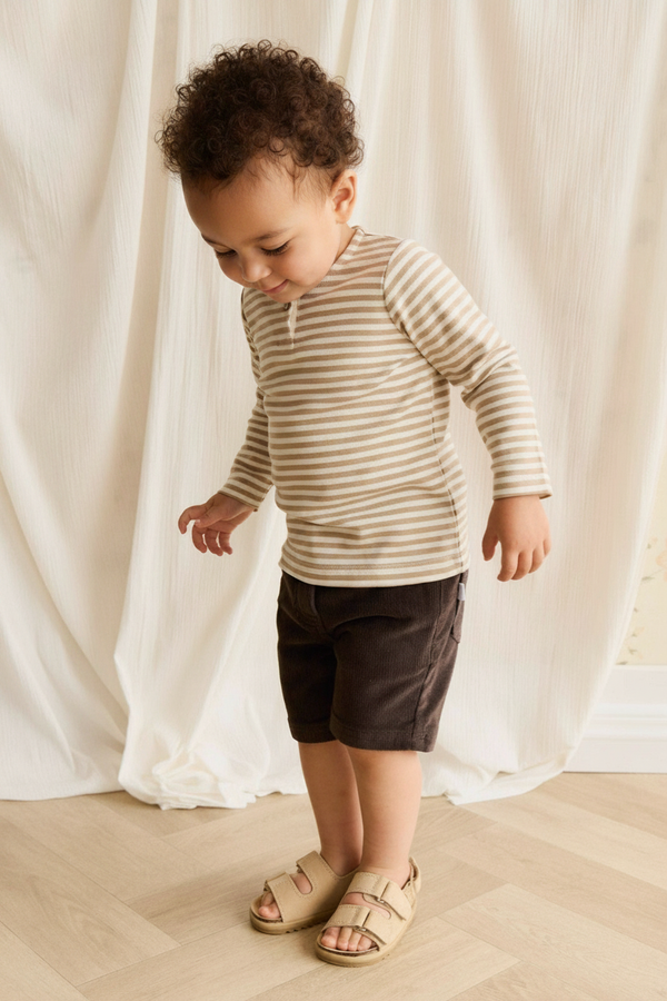 Cotton Baby Shorts - Dark Brown