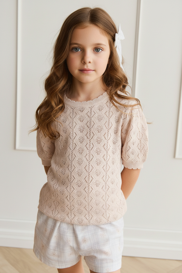 Cotton Baby Top - Dainty Pink