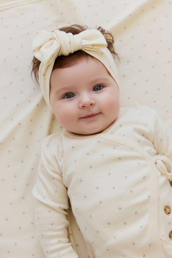 Organic Cotton Baby Romper - Cherry Print