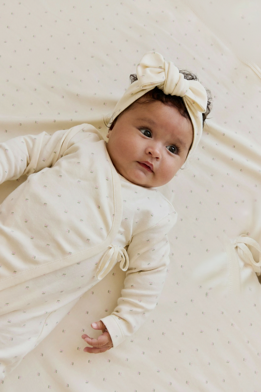 Organic Cotton Baby Romper - Cherry Print