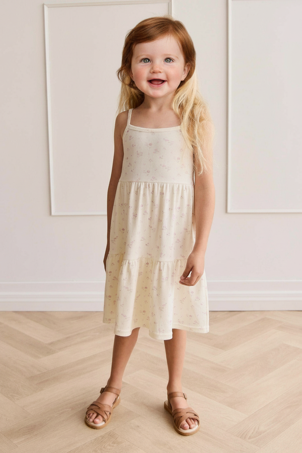 Organic Cotton Baby Dress - White