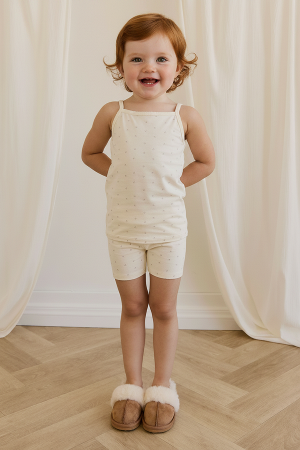 Organic Cotton Baby Pajama Set - Cherry Print