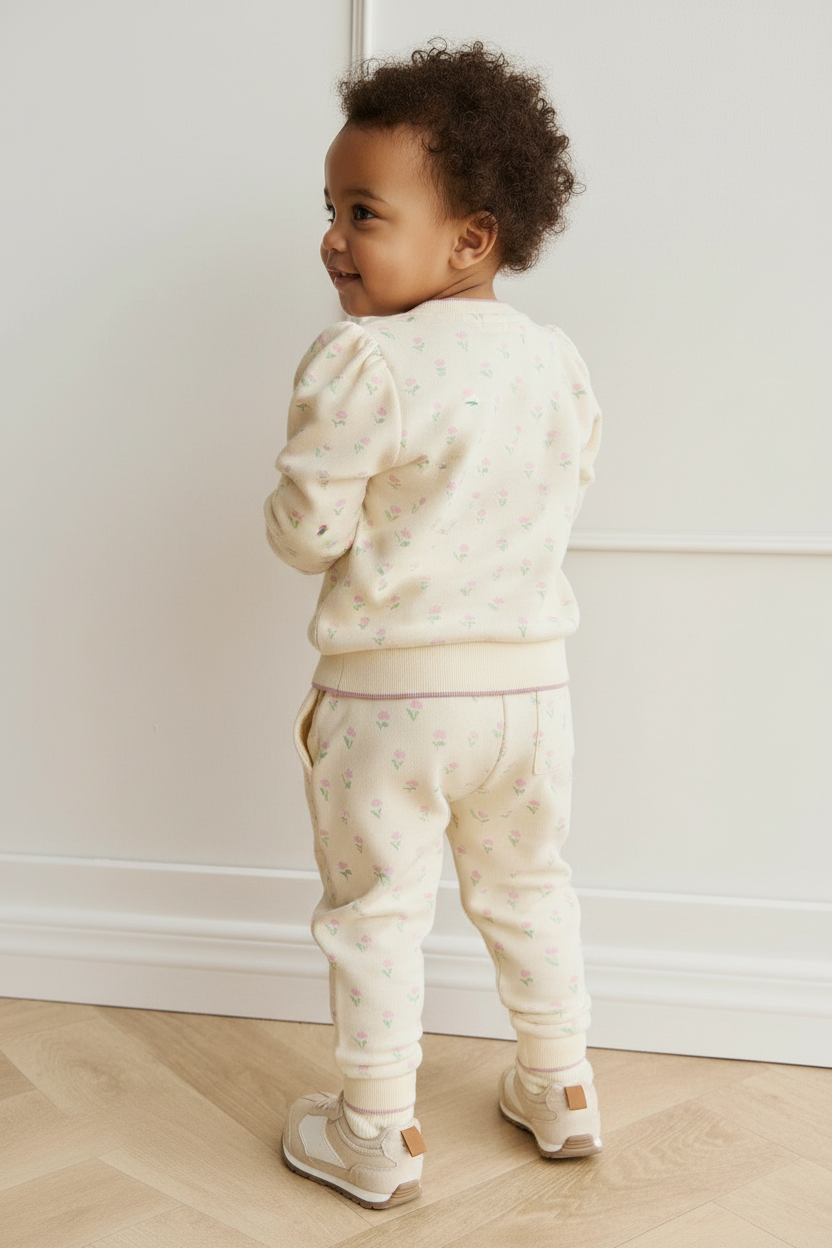 Organic Cotton Baby Pants - Lilac Pink