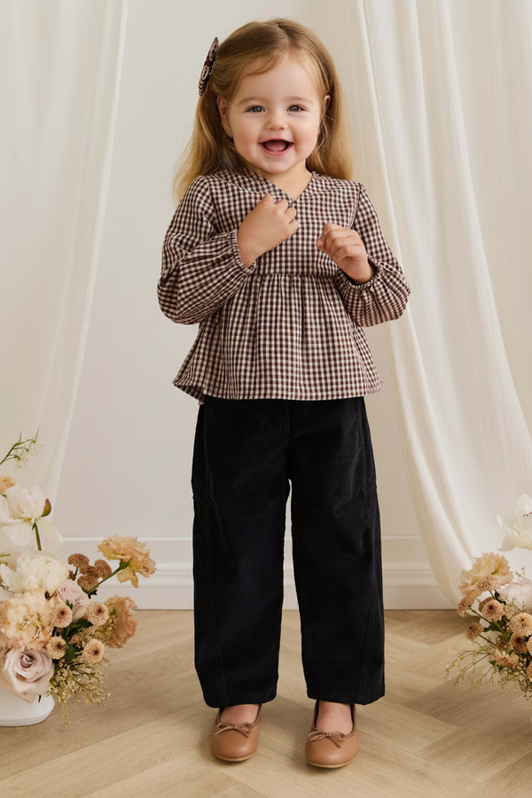 Cotton Baby Pants - Ebony Black