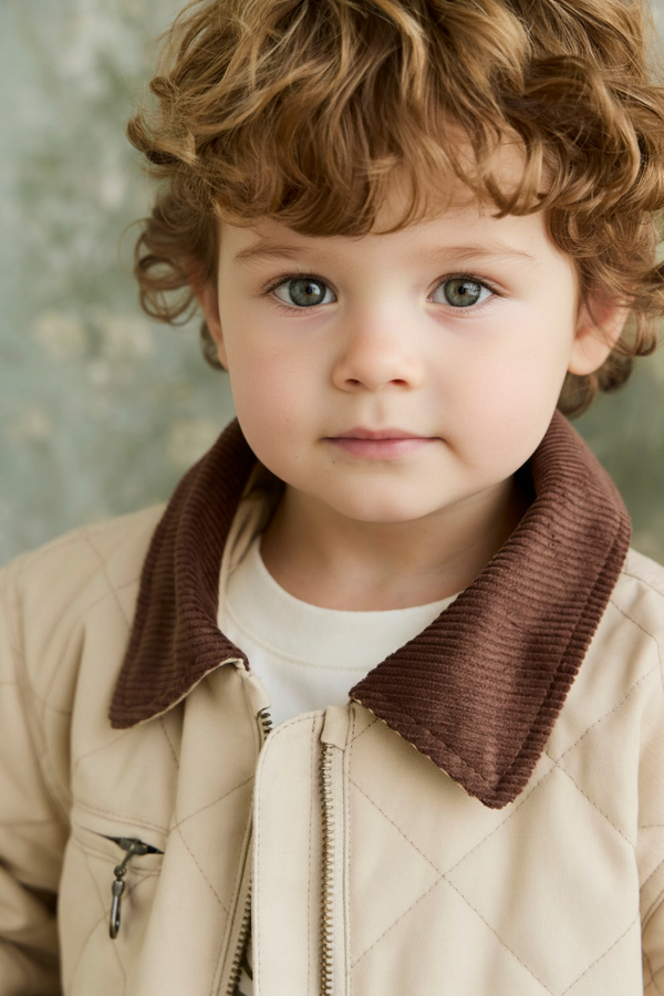 Cotton Baby Jacket - Sandstone