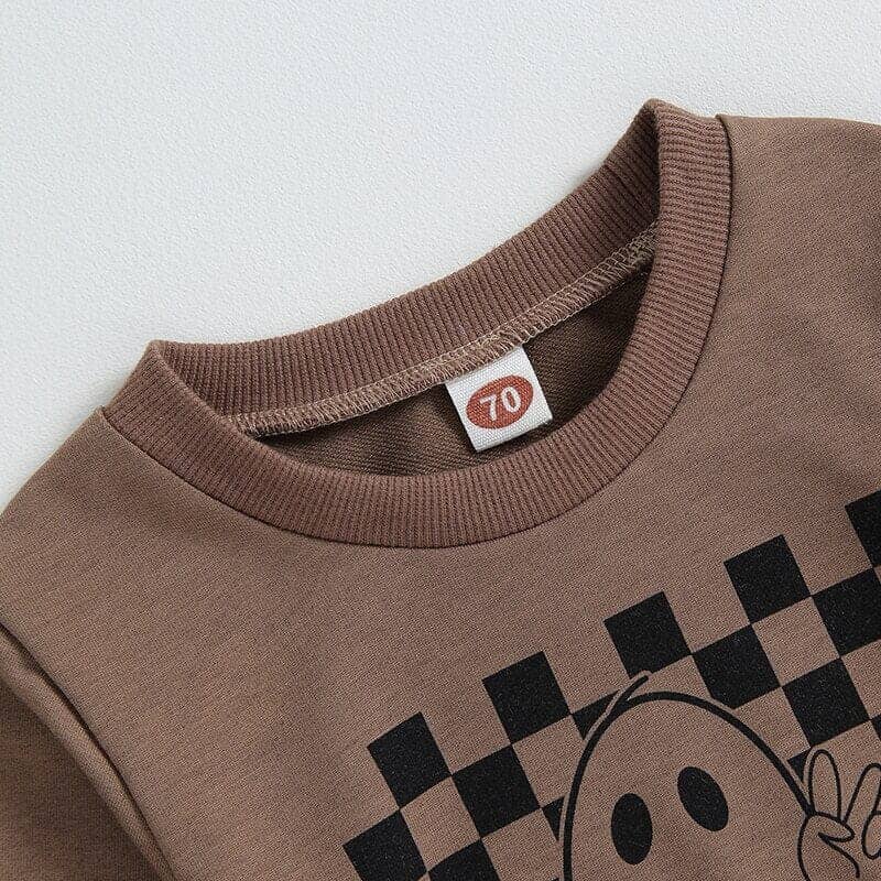 Checkerboard Ghost Baby Set
