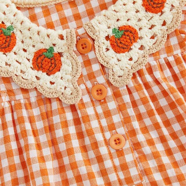 Fly Sleeve Vintage Halloween Baby Romper