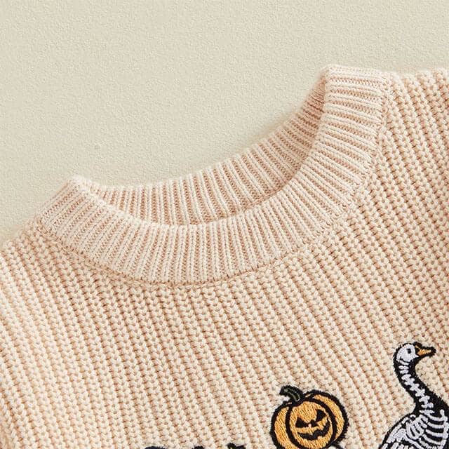 Just A Spooky Goose Toddler Sweater