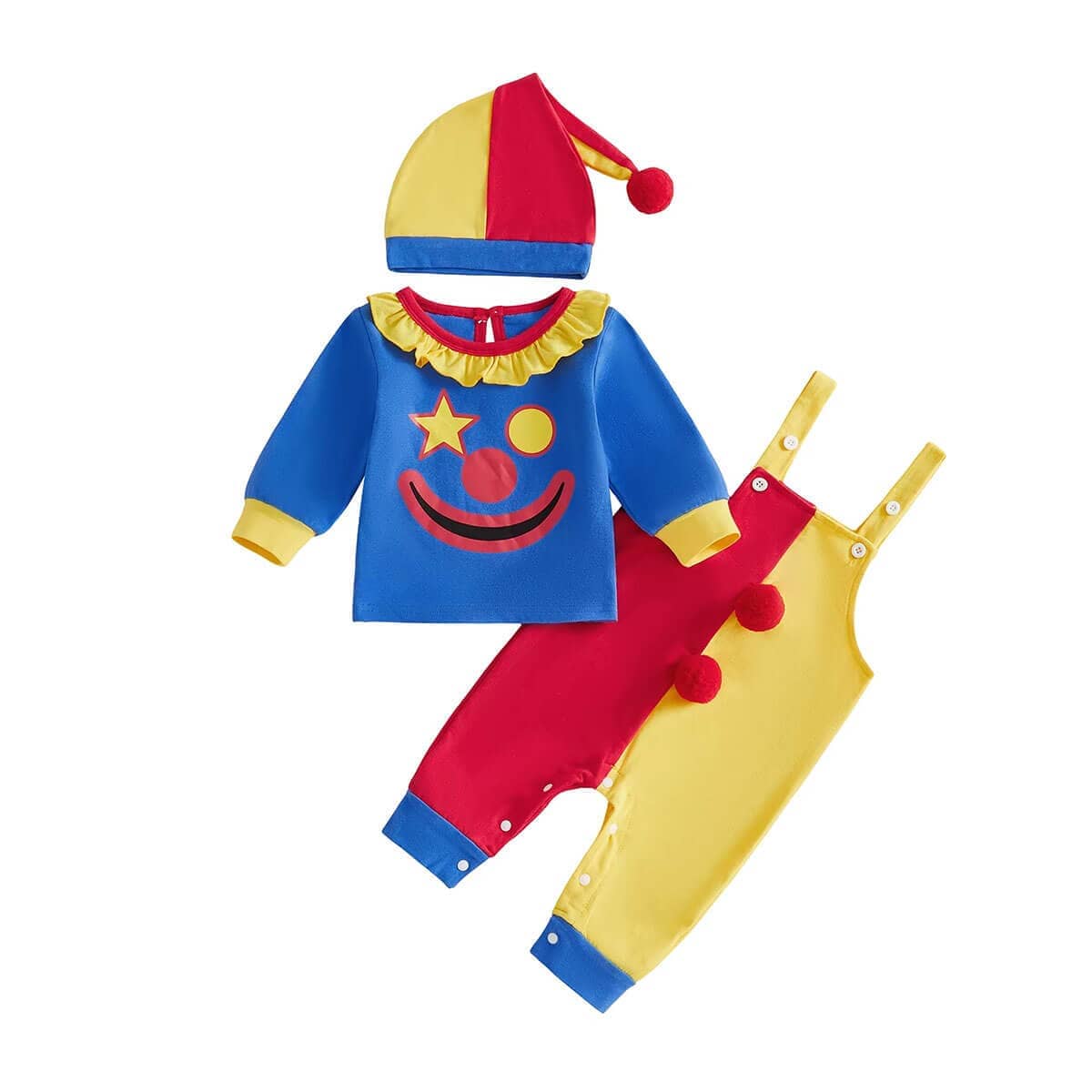 Long Sleeve Clown Baby Costume