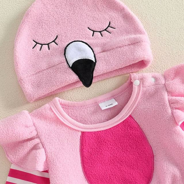 Long Sleeve Halloween Flamingo Baby Costume