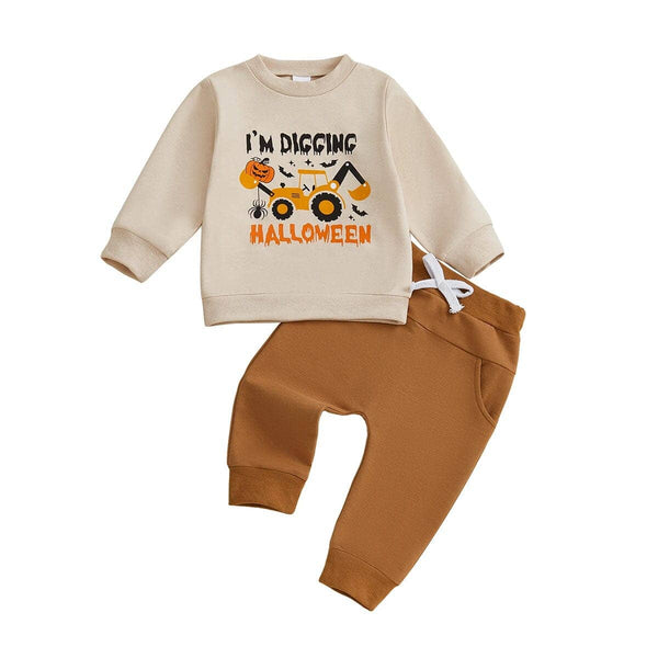 Long Sleeve I'm Digging Halloween Toddler Set