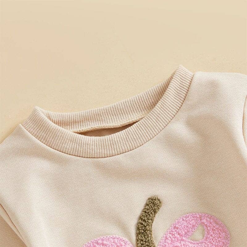 Long Sleeve Pumpkin Bow Baby Bodysuit
