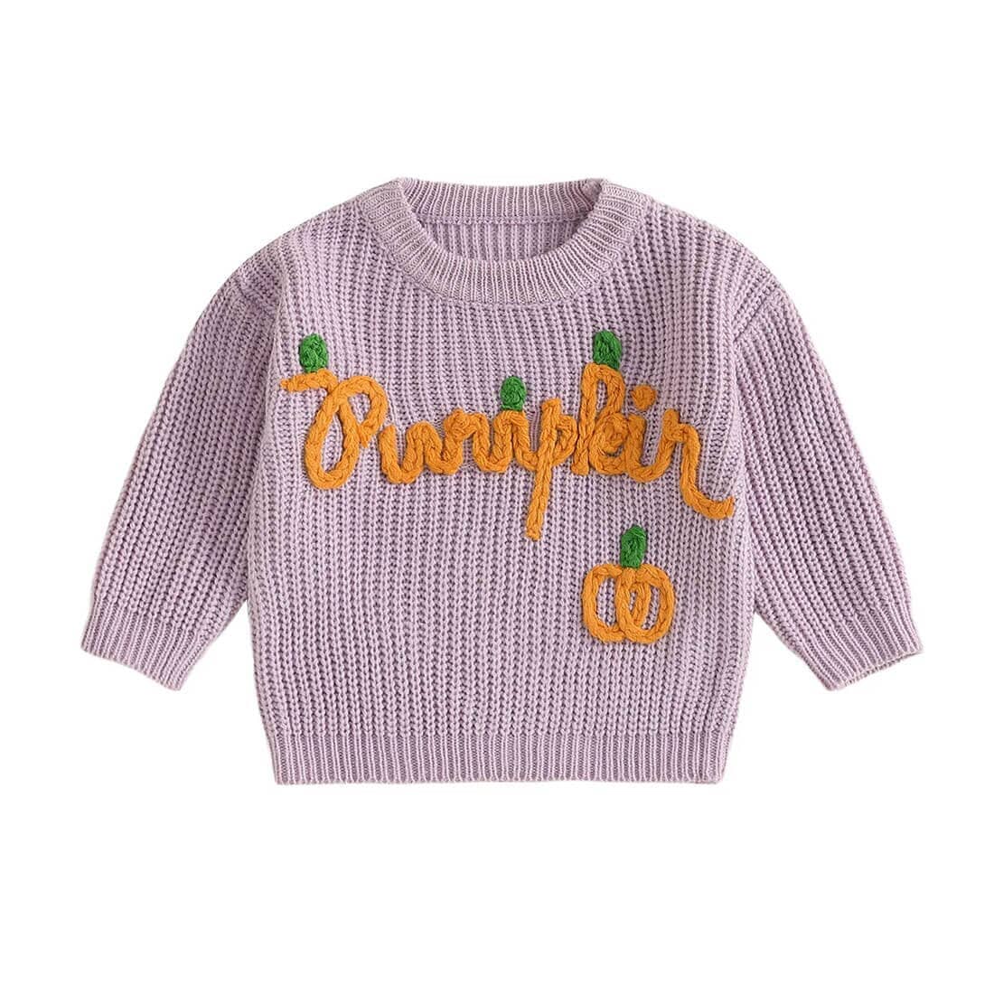Pumpkin Knitted Baby Sweater