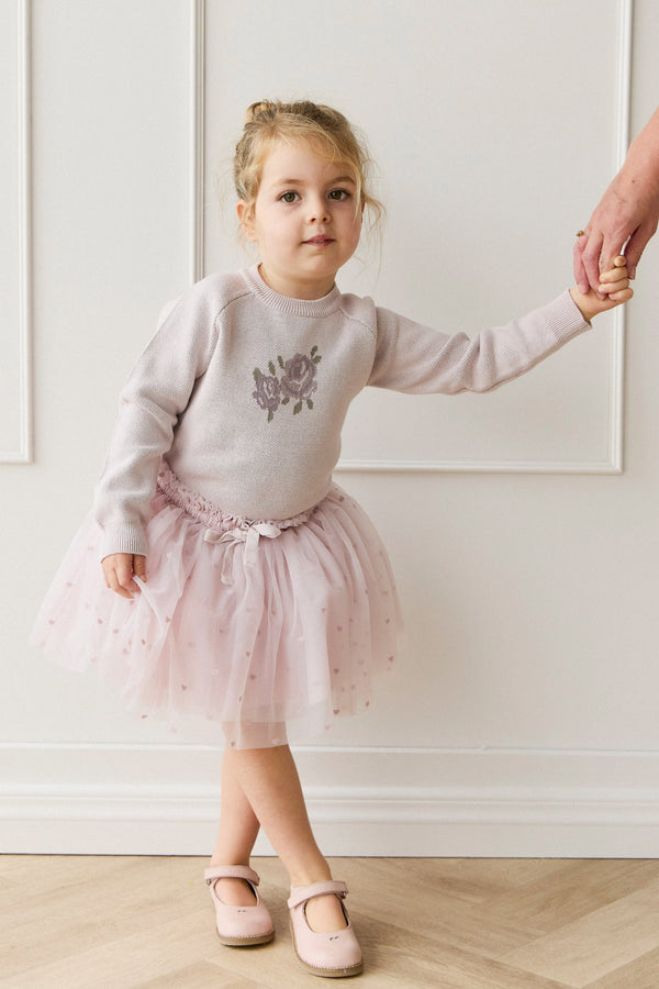 Lottie Skirt - Petite Heart Flocking