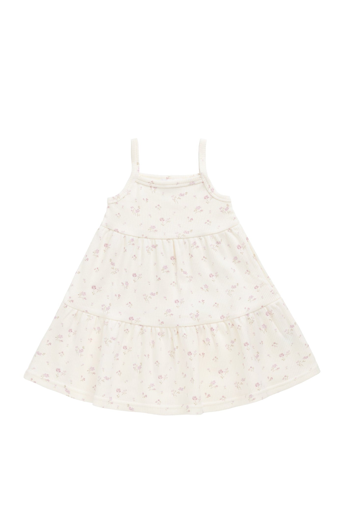 Organic Cotton Fine Rib Matilda Dress - Caroline Egret