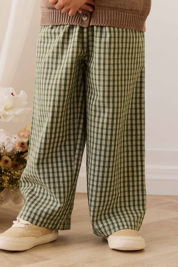 Organic Cotton Kenji Pant - Ravine Check