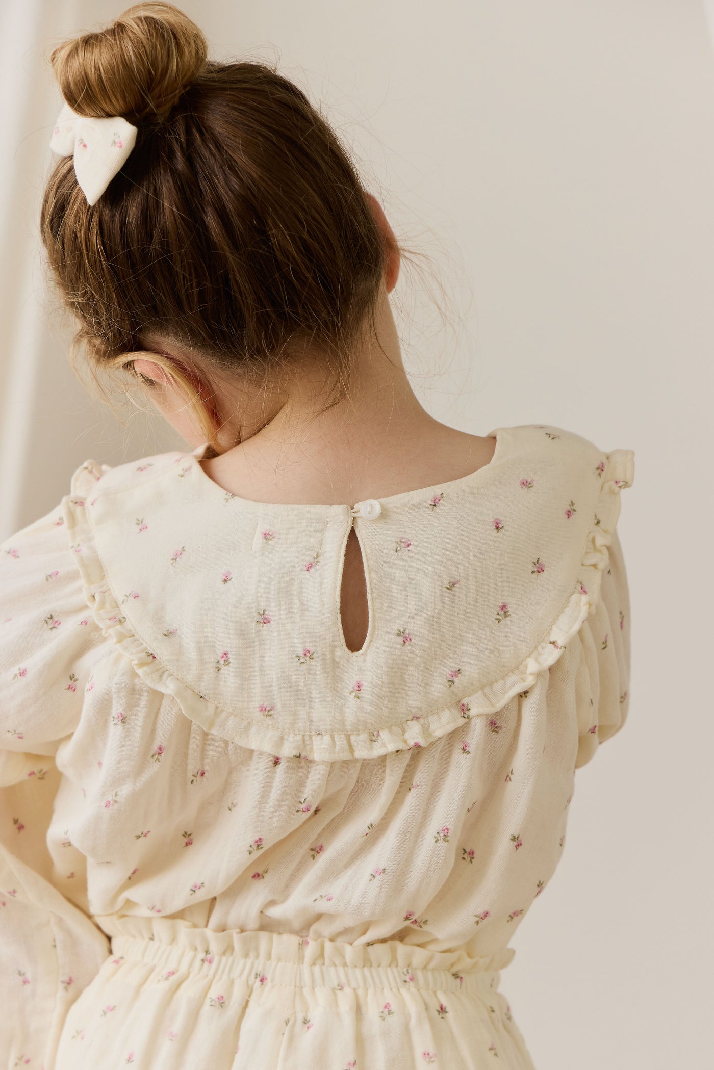 Organic Cotton Muslin Amira Blouse - Willow Rose