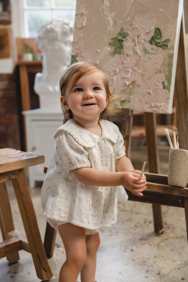 Organic Cotton Muslin Kodi Top - Solange Snow