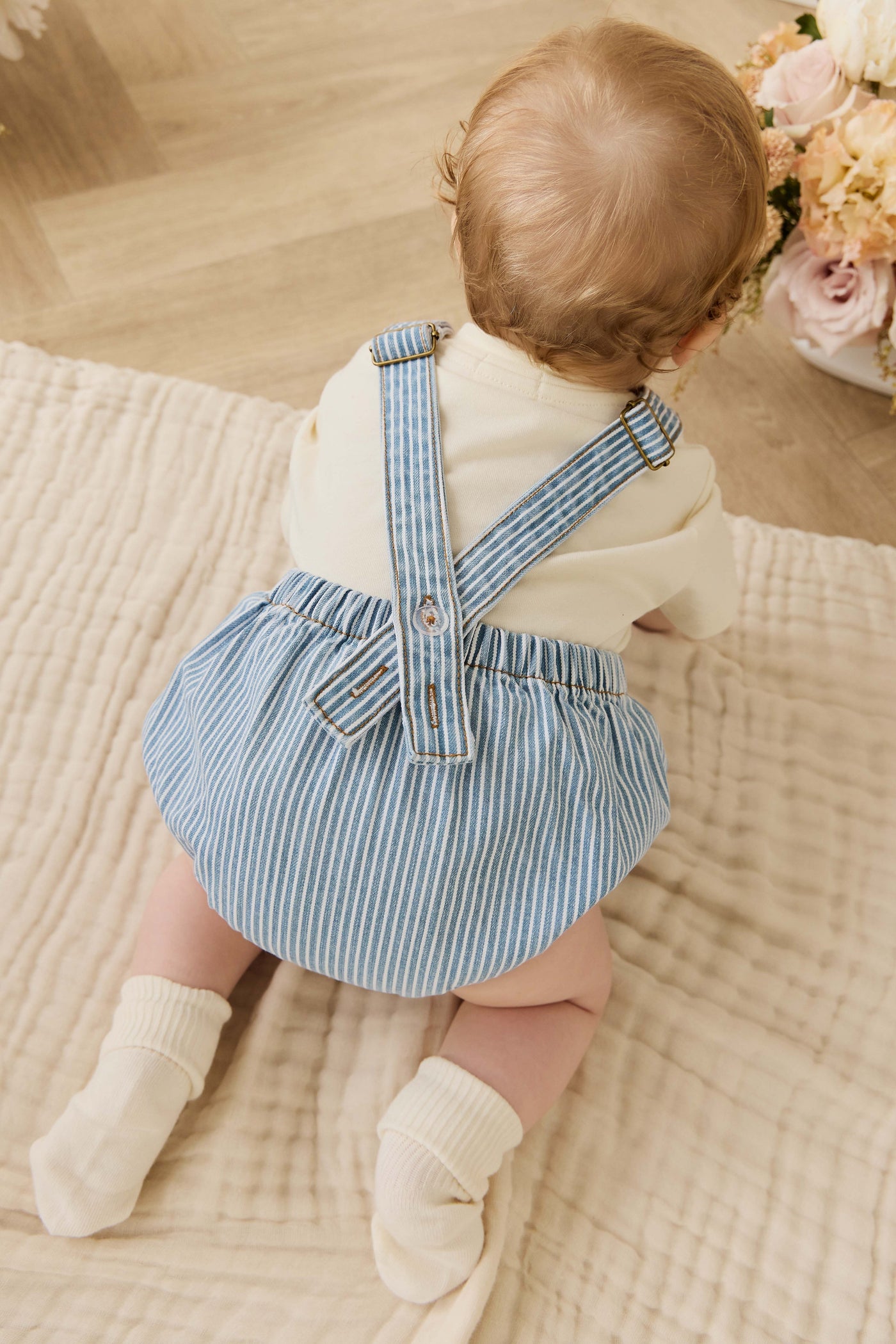 Pax Playsuit - Holiday Stripe