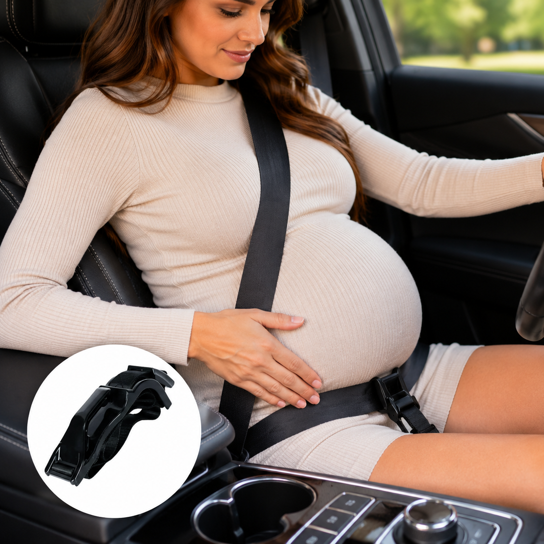Adjustable Pregnancy Safety Car Seat Belt - view 1