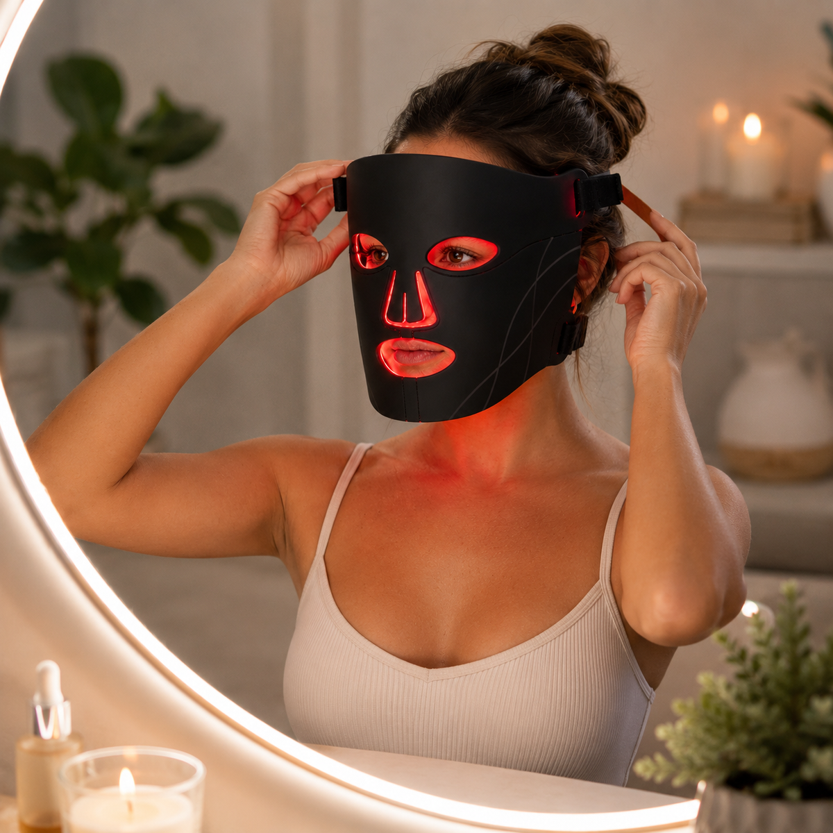 Infrared LED Red Light Therapy Anti-Aging Face Mask - view 1