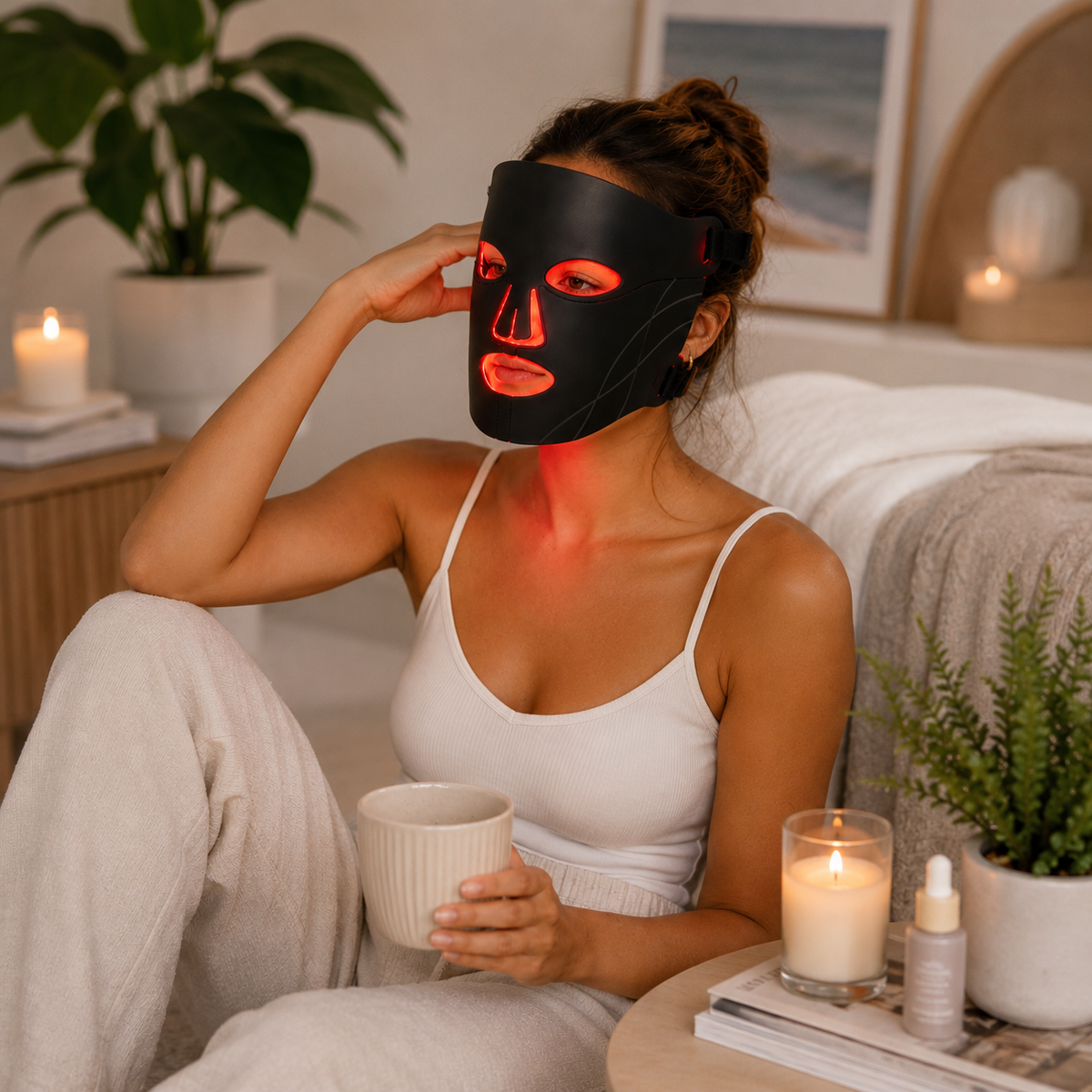 Infrared LED Red Light Therapy Anti-Aging Face Mask - view 4
