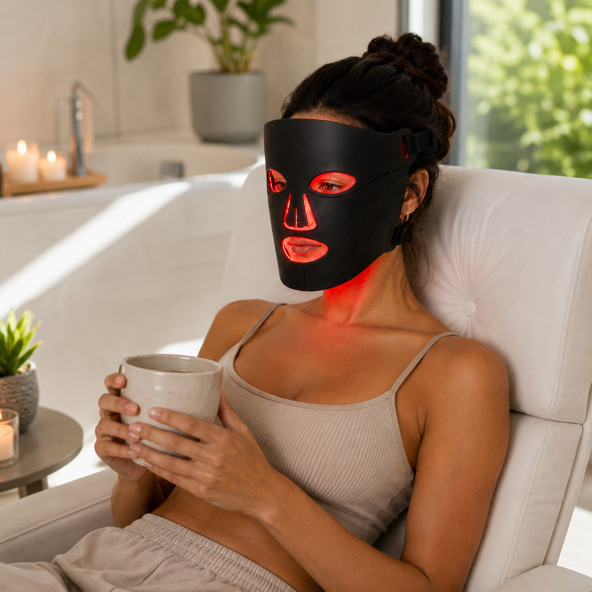 Infrared LED Red Light Therapy Anti-Aging Face Mask - view 5