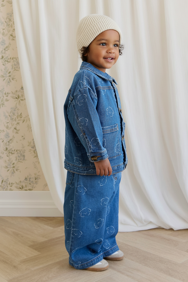 Cotton Baby Pants - Classic Denim