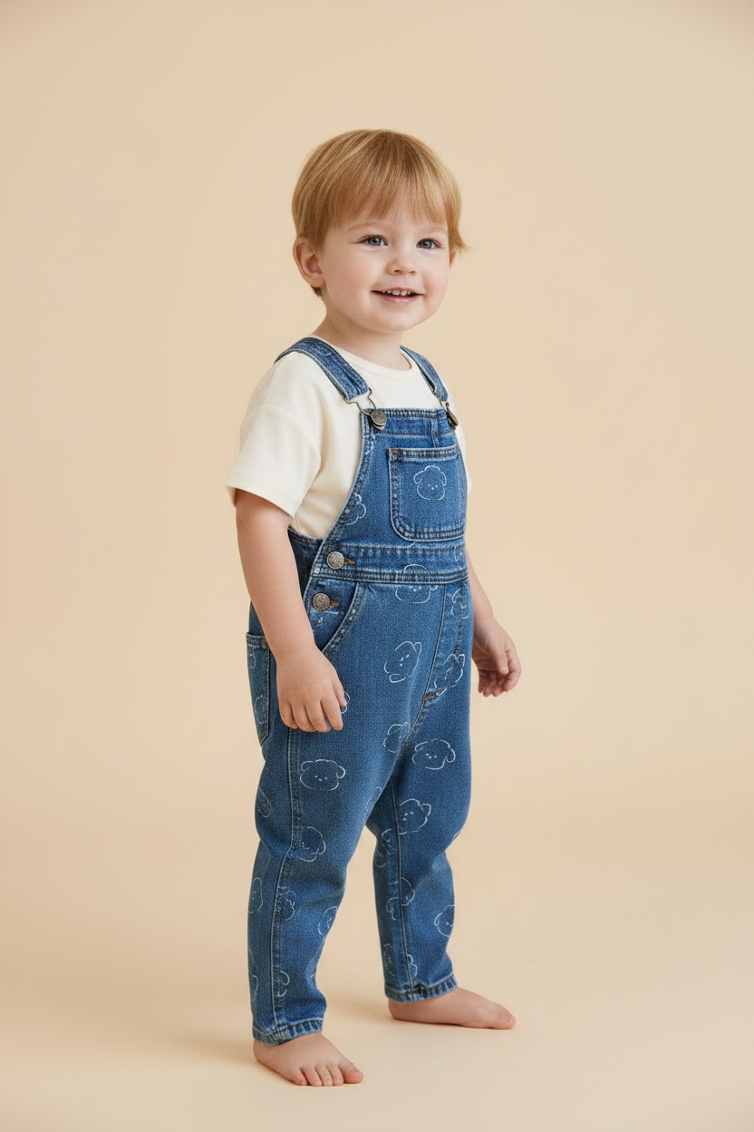 Cotton Baby Pants - Classic Denim