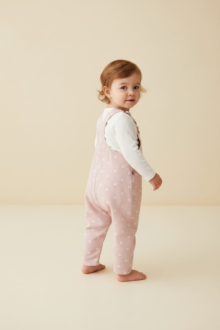 Cotton Baby Pants - Floral Print