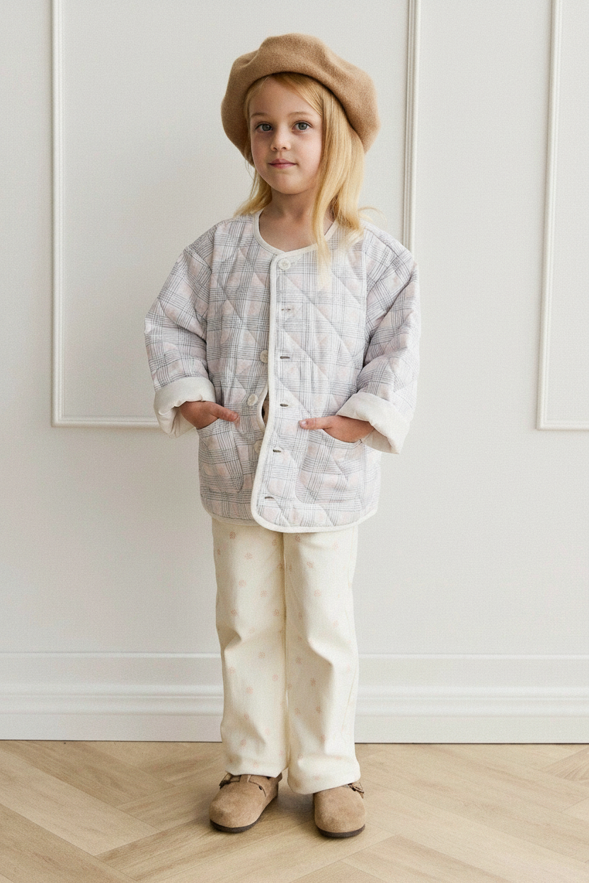 Cotton Baby Pants - Cream - Kumfy Kids (4)