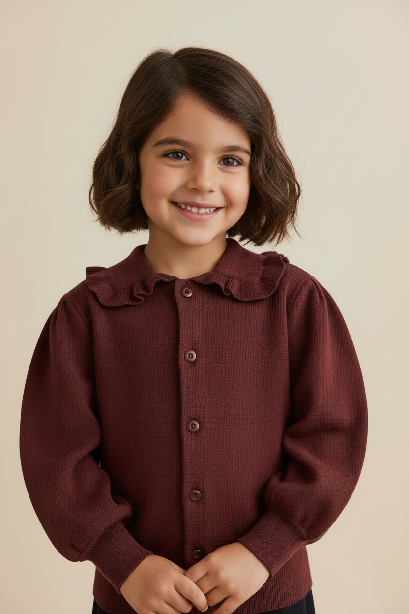 Cotton Baby Sweater - Chocolate Brown - Kumfy Kids