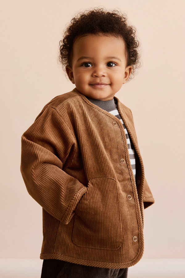 Cotton Baby Jacket - Straw