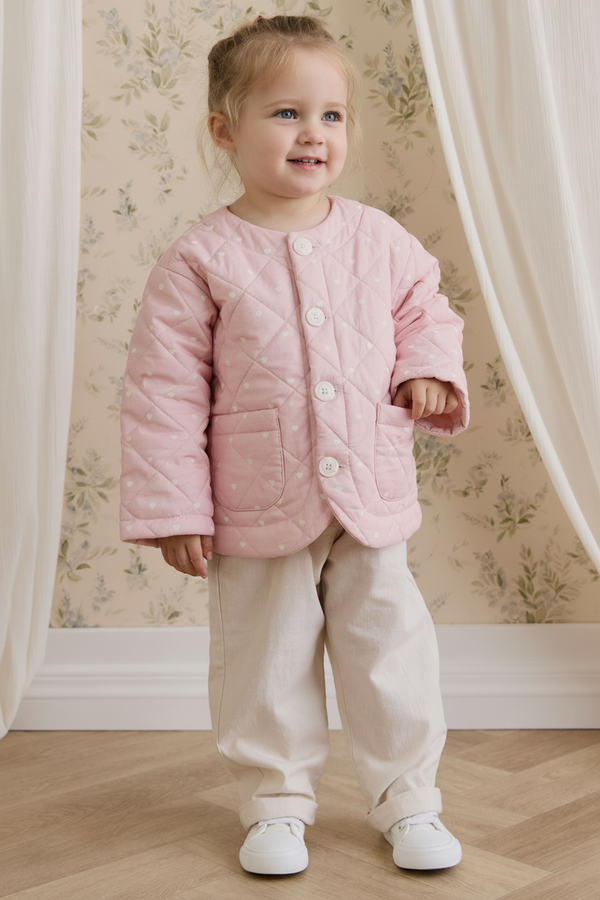 Cotton Baby Jacket - Floral Print