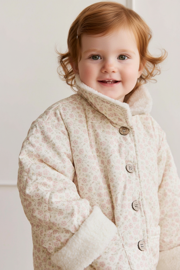 Cotton Baby Jacket - Rose Pink