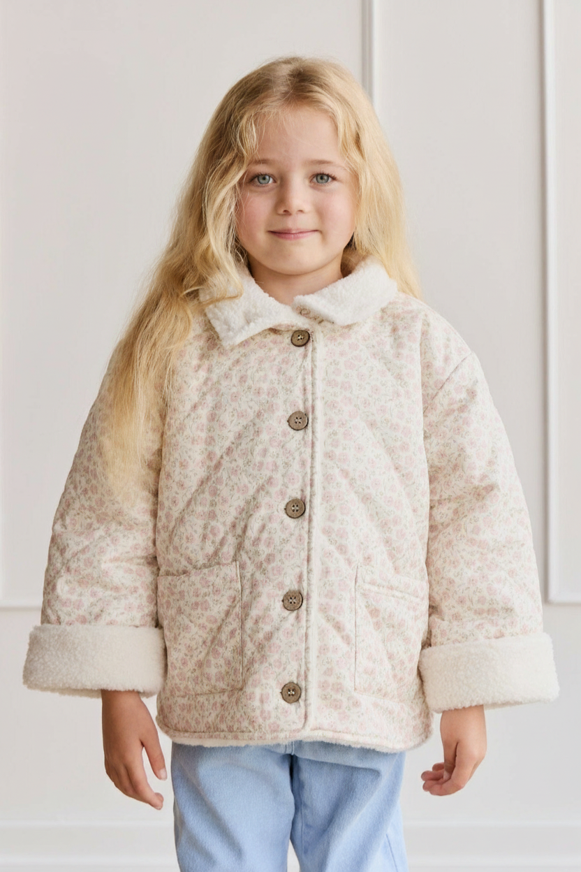 Cotton Baby Jacket - Rose Pink - Kumfy Kids (3)