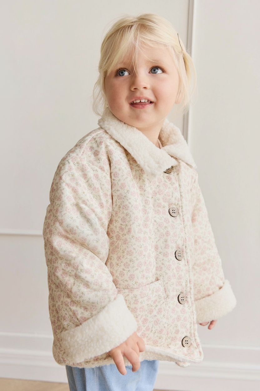 Cotton Baby Jacket - Rose Pink - Kumfy Kids (5)