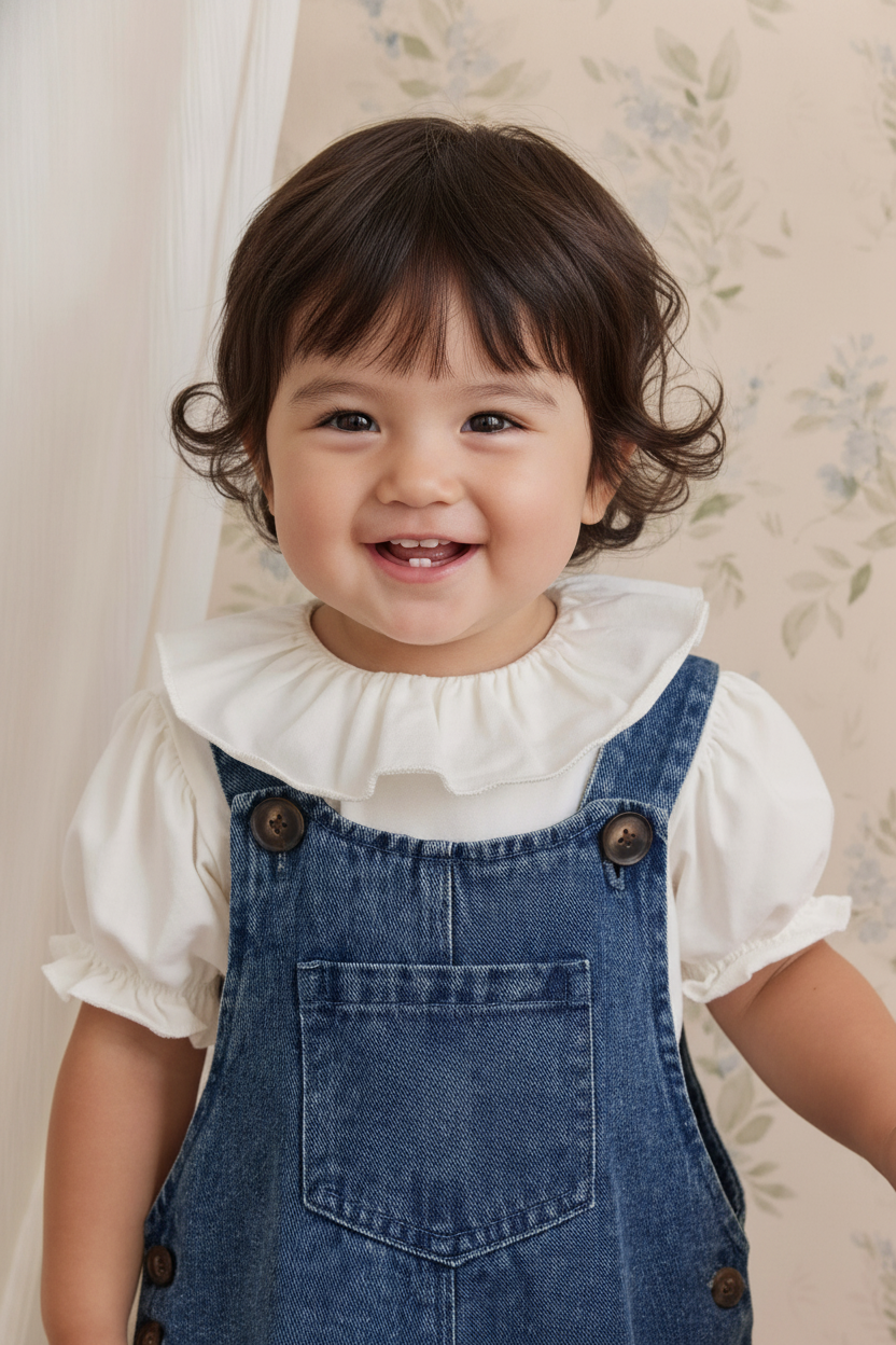 Cotton Baby Pants - Classic Denim - Kumfy Kids (5)