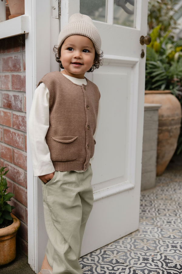 Cotton Baby Top - Tan