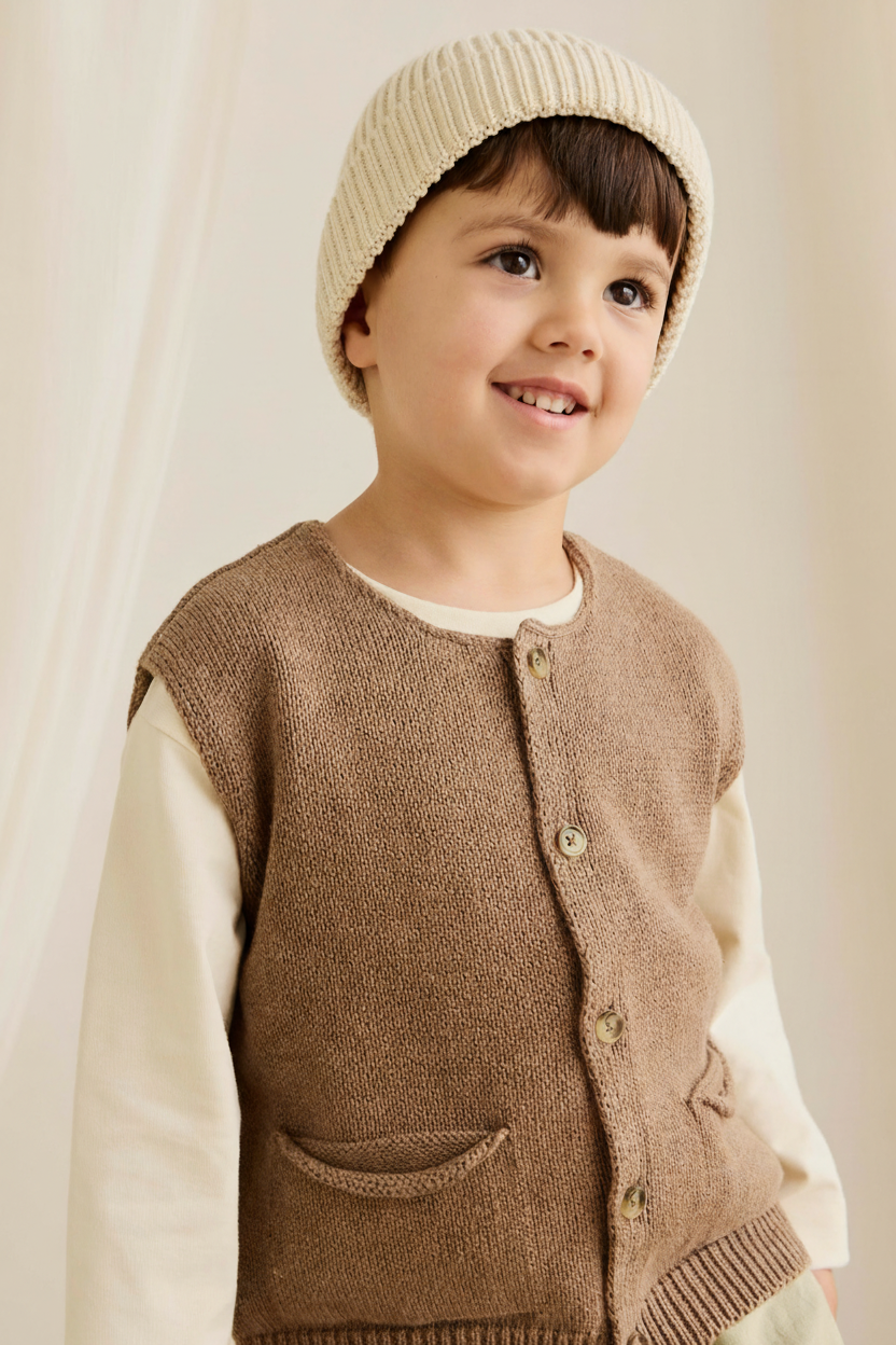 Cotton Baby Top - Tan - Kumfy Kids (2)