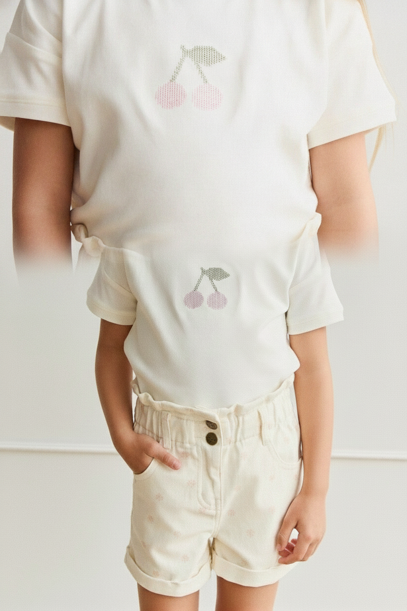 Cotton Baby Shorts - Cream - Kumfy Kids (4)