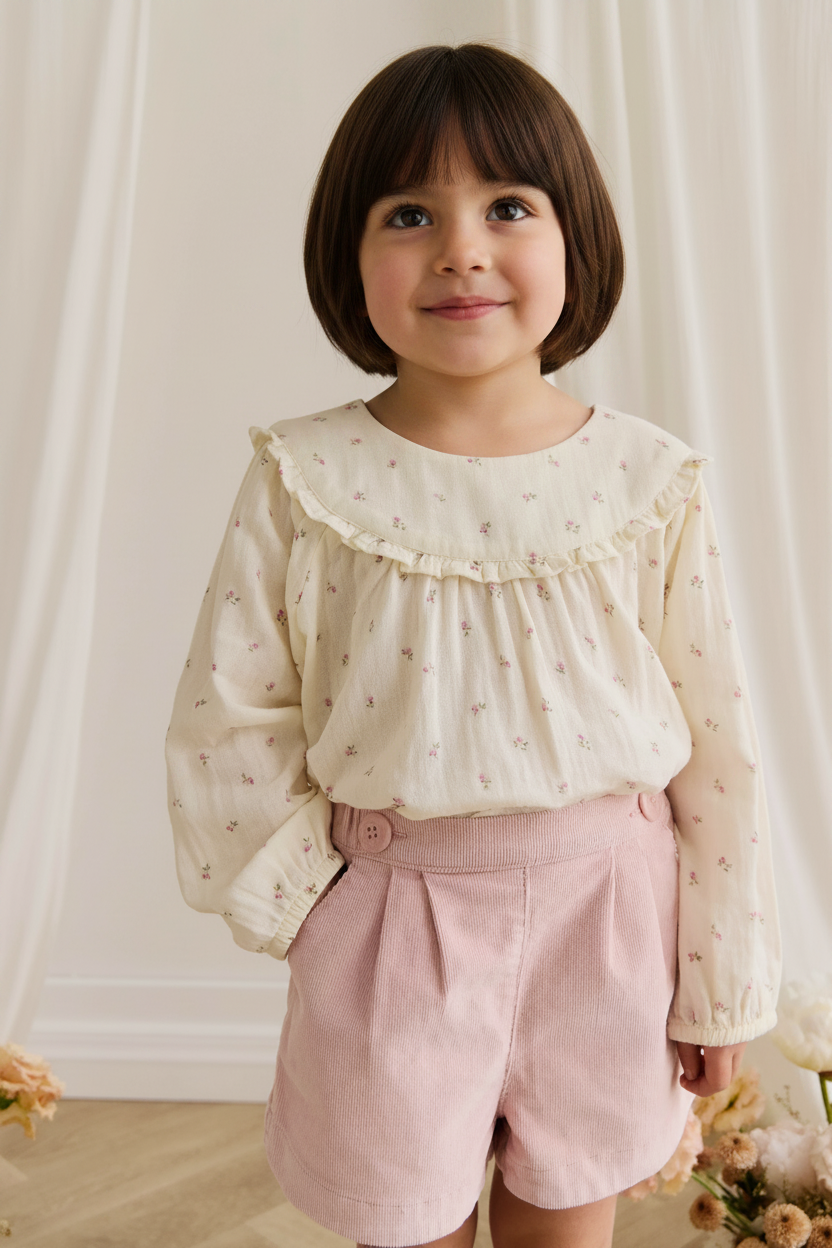Cotton Baby Shorts - Floral Print - Kumfy Kids
